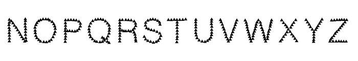 triangle Font UPPERCASE