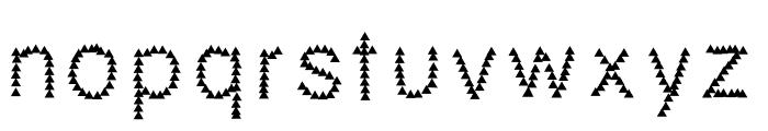 triangle Font LOWERCASE