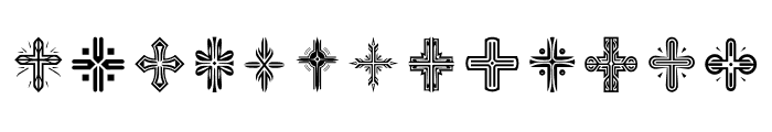tribal Cross Regular Font UPPERCASE