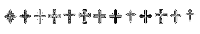 tribal Cross Regular Font UPPERCASE