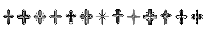 tribal Cross Regular Font LOWERCASE