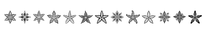 tribal Starfish Regular Font UPPERCASE