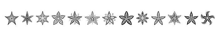 tribal Starfish Regular Font LOWERCASE