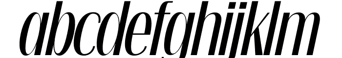 unaria Italic Font LOWERCASE