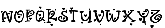 vallenia love regular Font UPPERCASE