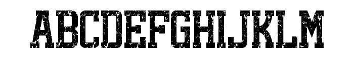 varsity grunge Regular Font UPPERCASE