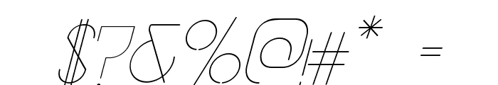 vastra-LightItalic Font OTHER CHARS