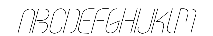 vastra-LightItalic Font UPPERCASE