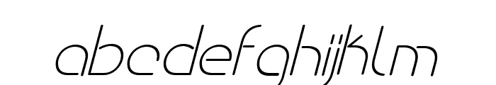vastra-MediumItalic Font LOWERCASE