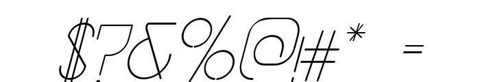 vastra-RegularItalic Font OTHER CHARS
