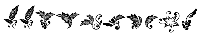 vintage motif Font OTHER CHARS