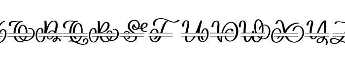 vlorina monogram Font UPPERCASE