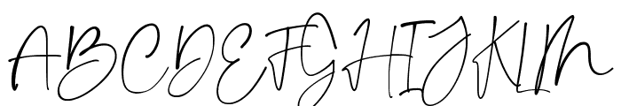 walking Straight signature Font UPPERCASE