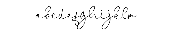 walking Straight signature Font LOWERCASE