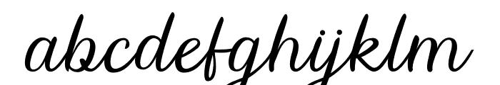 wandita signature Font LOWERCASE