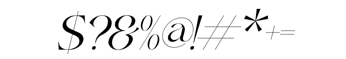 wargika Italic Font OTHER CHARS