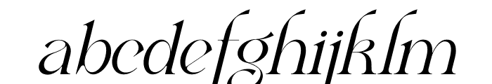 wargika Italic Font LOWERCASE