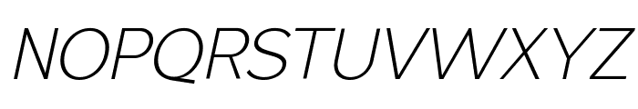 wildborn Extra Light Italic Font UPPERCASE