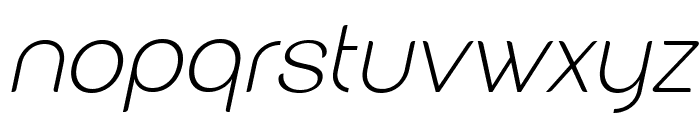 wildborn Extra Light Italic Font LOWERCASE