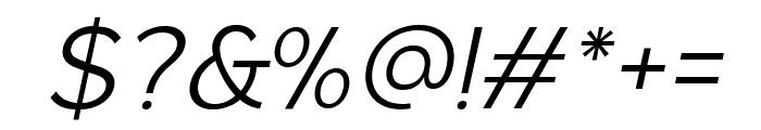 wildborn Light Italic Font OTHER CHARS