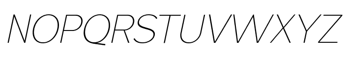 wildborn Thin Italic Font UPPERCASE