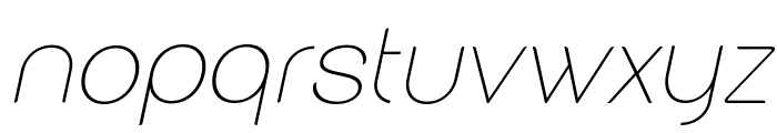 wildborn Thin Italic Font LOWERCASE