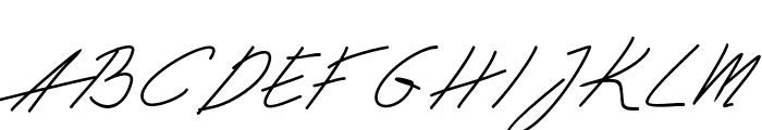 winda signature Font UPPERCASE