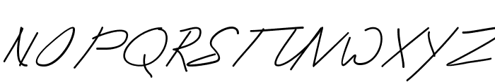 winda signature Font UPPERCASE
