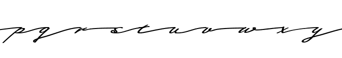winda signature Font LOWERCASE