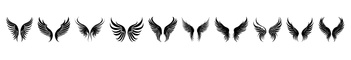 wings flutter freely Regular Font OTHER CHARS