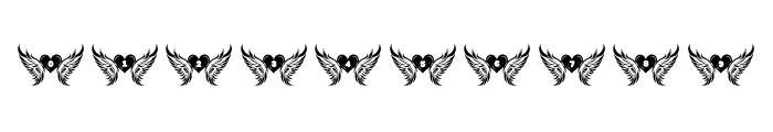 wings of love Regular Font OTHER CHARS