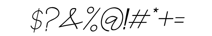 woartela Italic Font OTHER CHARS