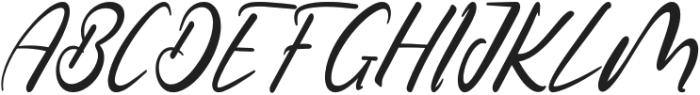 CF Dashing Twist Italic otf (400) Font UPPERCASE