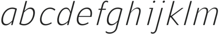 CF Gouble Thin Italic otf (100) Font LOWERCASE