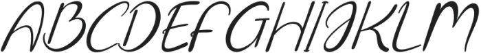 CF Graceful Letter Italic otf (400) Font UPPERCASE