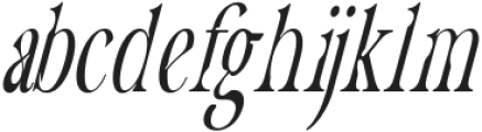 CF Havarti Condensed Oblique Normal X-Height otf (400) Font LOWERCASE