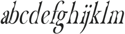 CF Havarti Condensed Oblique Short X-Height otf (400) Font LOWERCASE