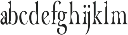 CF Havarti Condensed Short X-Height otf (400) Font LOWERCASE