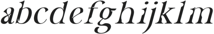 CF Havarti Expanded Oblique Normal X-Height otf (400) Font LOWERCASE