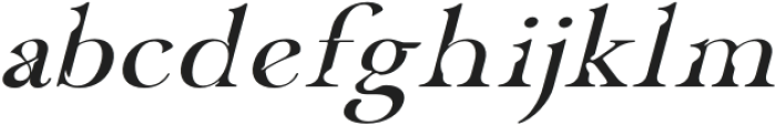 CF Havarti Expanded Oblique Short X-Height otf (400) Font LOWERCASE