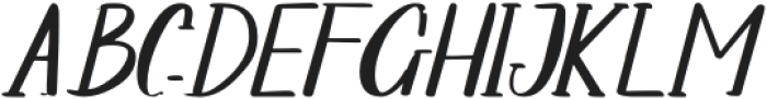 CF Hylustre Italic otf (400) Font UPPERCASE