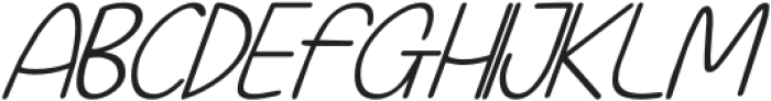 CF Mono Street Italic otf (400) Font UPPERCASE