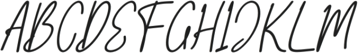 CF Rishira Notes Italic otf (400) Font UPPERCASE