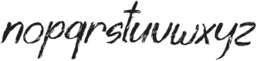 CF Rustic Grunge Italic otf (400) Font LOWERCASE