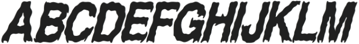 CF Spookturas Italic otf (400) Font UPPERCASE