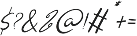 CF Zerellia Spring Italic otf (400) Font OTHER CHARS