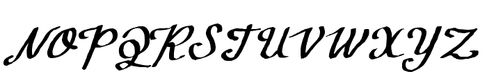 CF Calligraphia Regular Font UPPERCASE