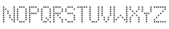 CF Christmas Stitch Font LOWERCASE