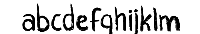 CF Crayons Regular Font LOWERCASE