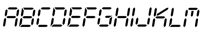 CF LCD 521 Regular Font UPPERCASE